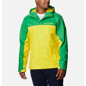 Columbia Collegiate Glennaker Storm - Oregon, Chamarras Verdes Amarillos Para Hombre | 408972-CSN